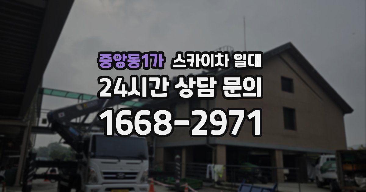 중앙동1가 스카이차 일대