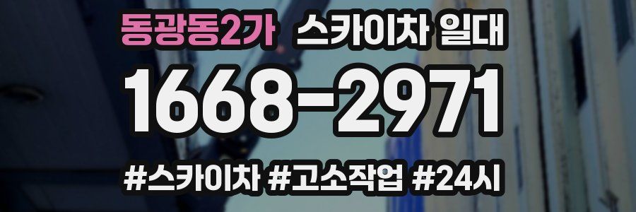 동광동2가 스카이차 일대