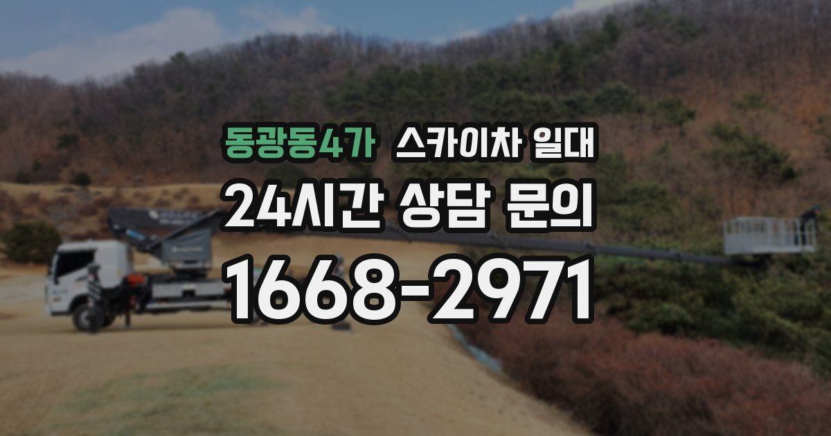 동광동4가 스카이차 일대