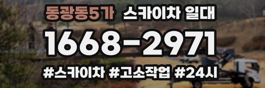 동광동5가 스카이차 일대