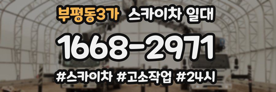 부평동3가 스카이차 일대