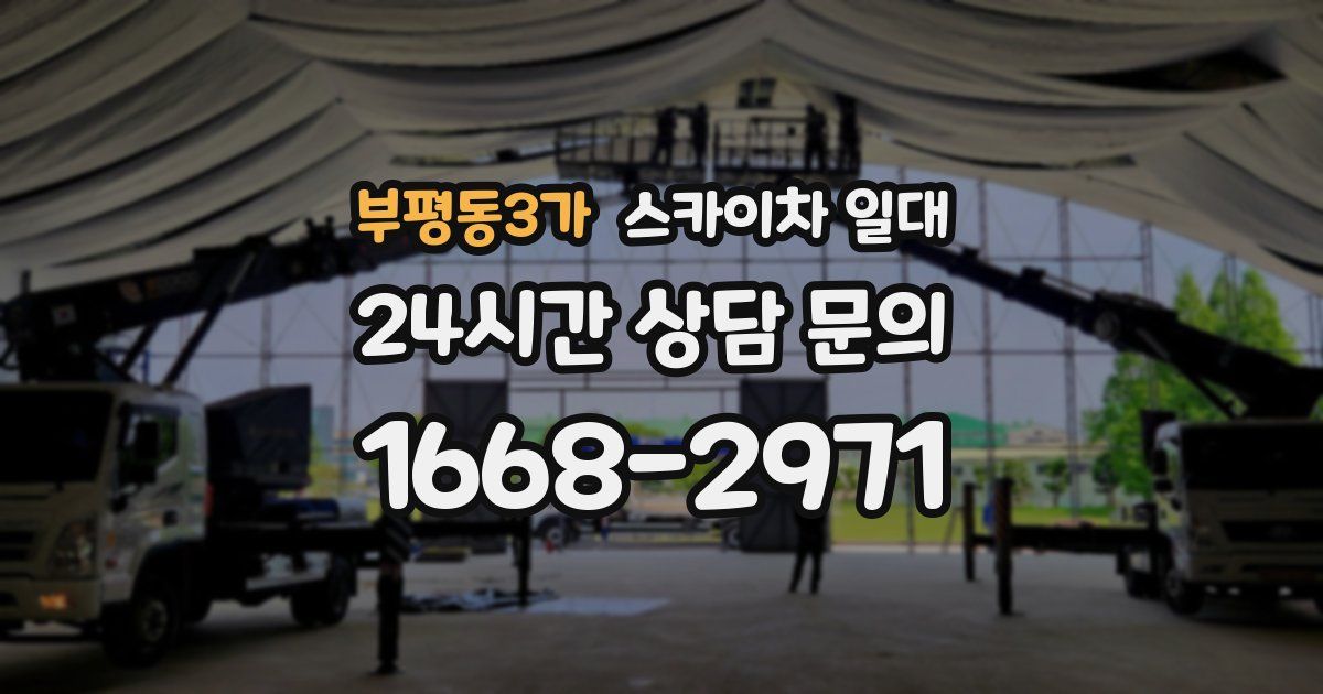 부평동3가 스카이차 일대