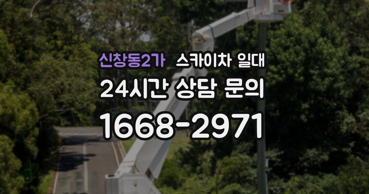 신창동2가 스카이차 일대