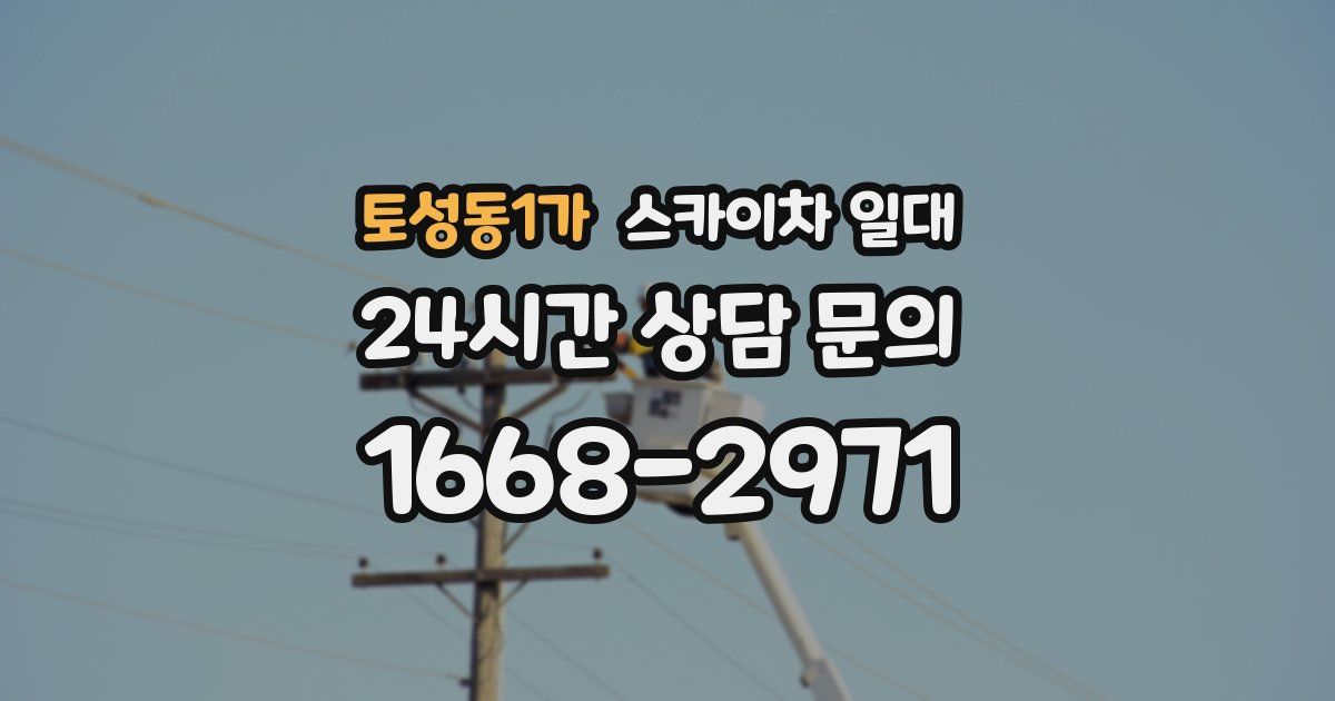 토성동1가 스카이차 일대