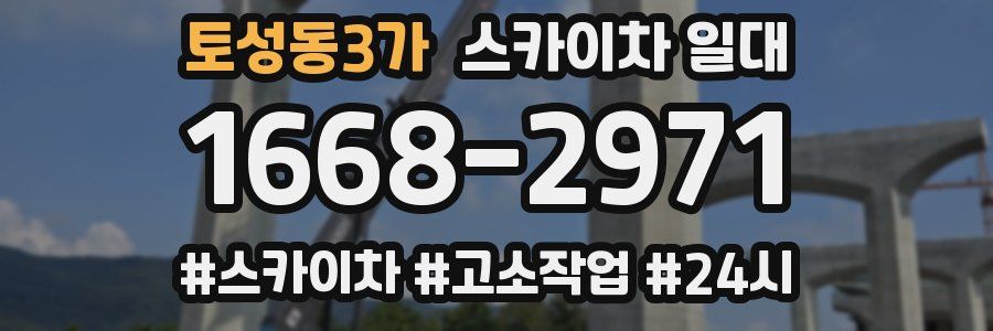 토성동3가 스카이차 일대