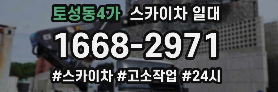 토성동4가 스카이차 일대