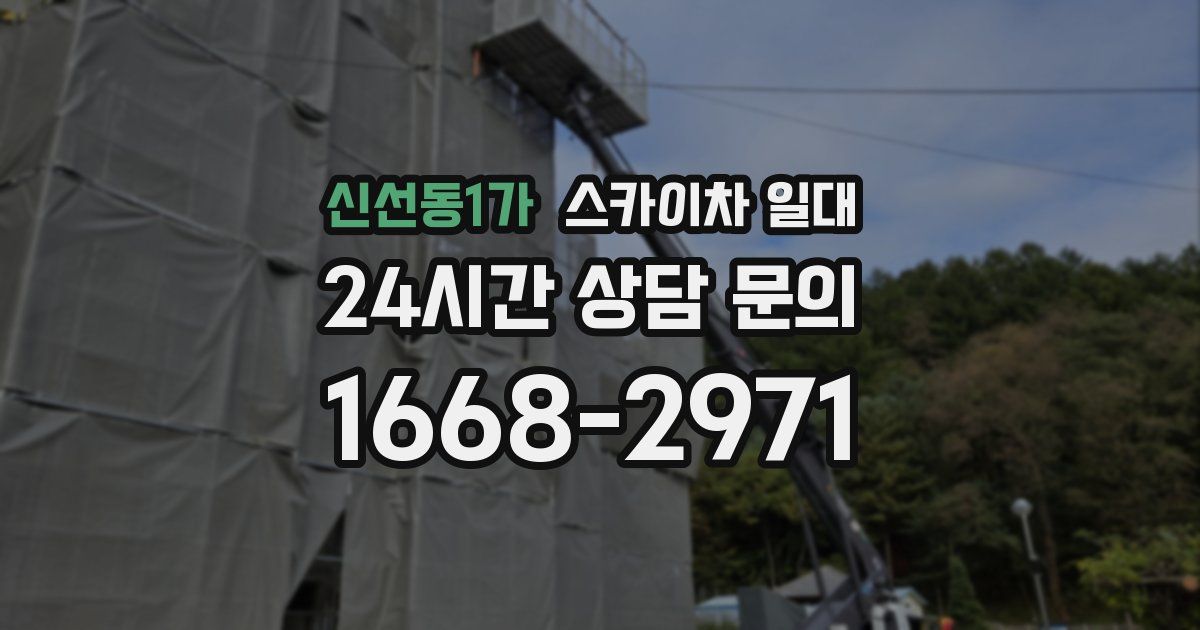 신선동1가 스카이차 일대