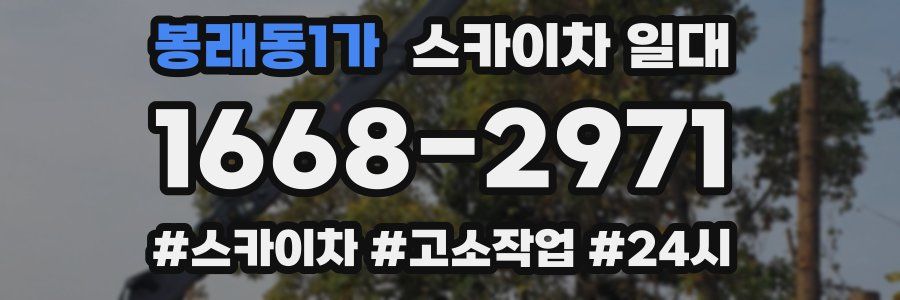 봉래동1가 스카이차 일대