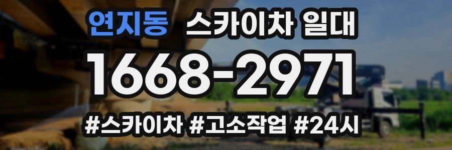 연지동 스카이차 일대
