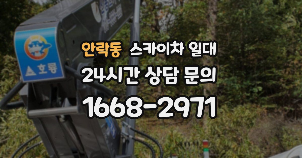 안락동 스카이차 일대