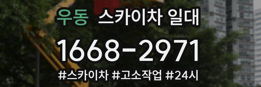 우동 스카이차 일대