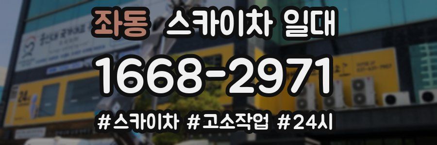 좌동 스카이차 일대