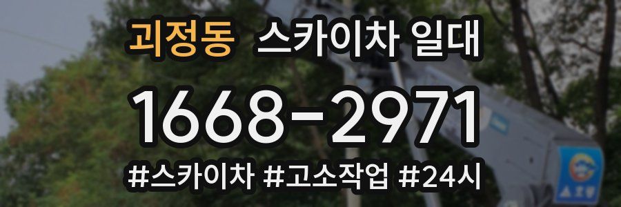 괴정동 스카이차 일대