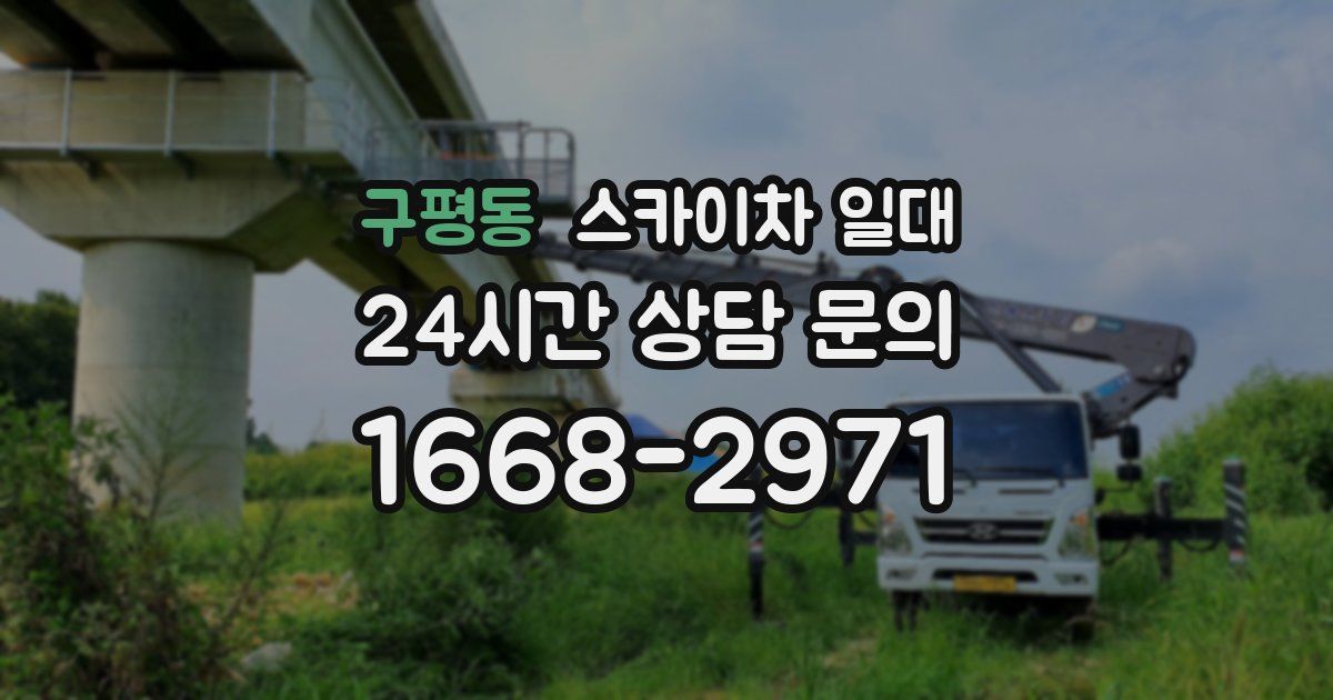 구평동 스카이차 일대