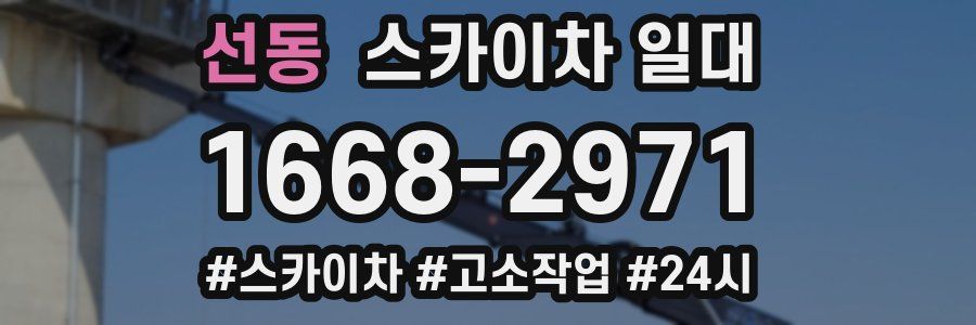 선동 스카이차 일대