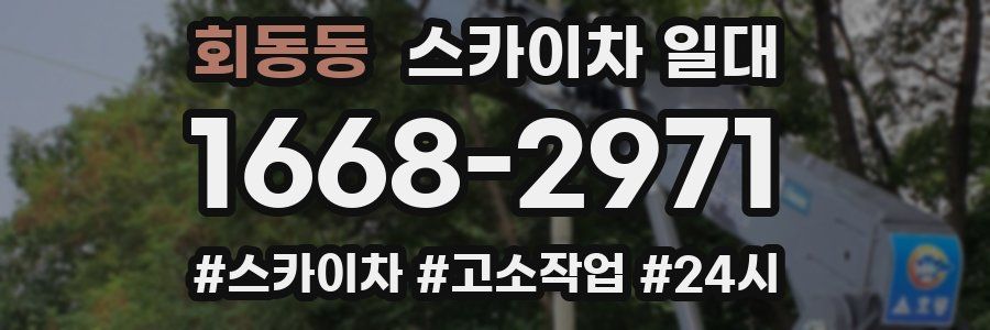 회동동 스카이차 일대
