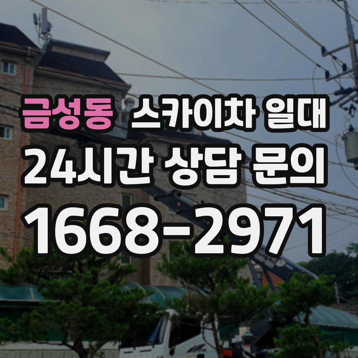 금성동 스카이차 일대