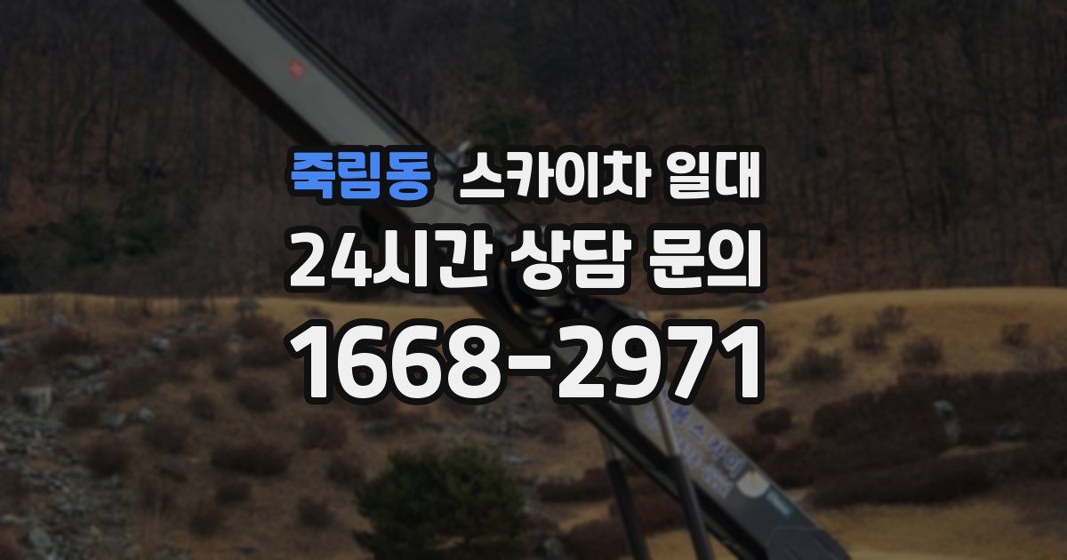 죽림동 스카이차 일대