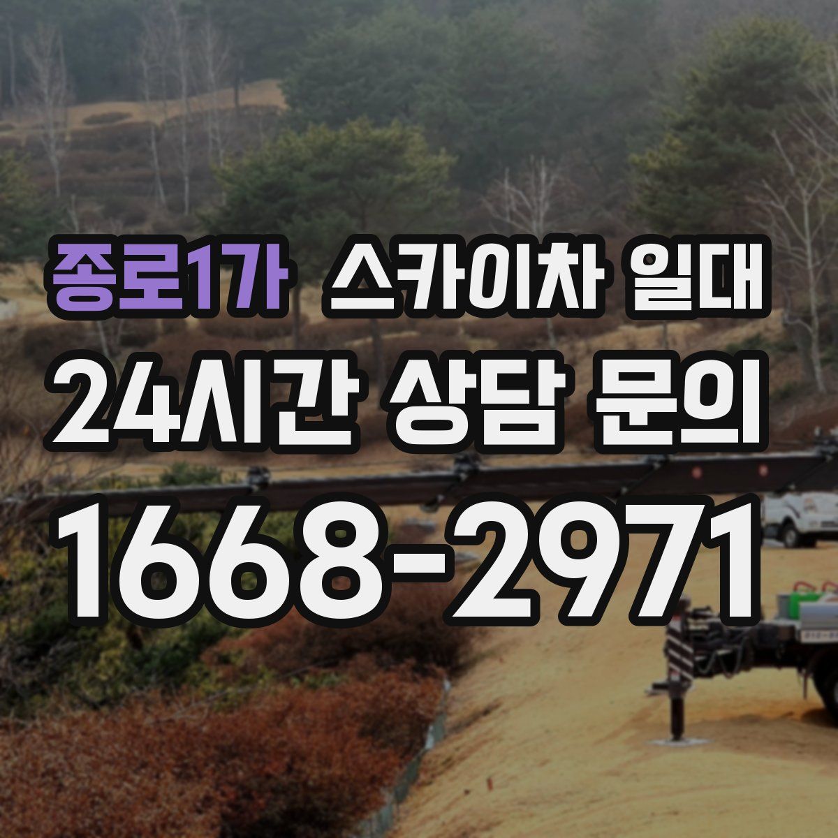 종로1가 스카이차 일대