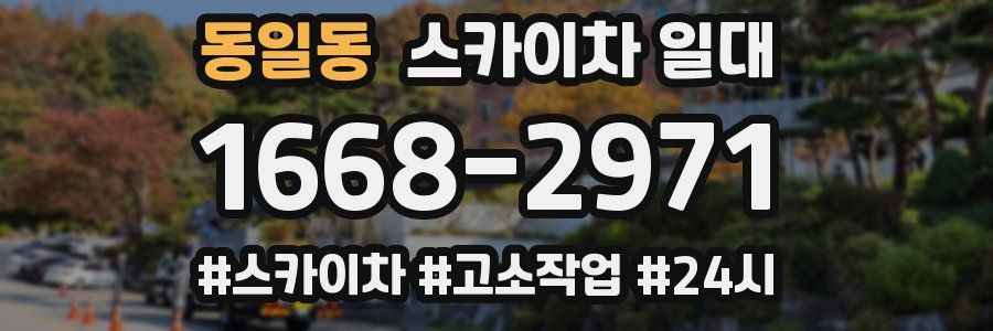 동일동 스카이차 일대