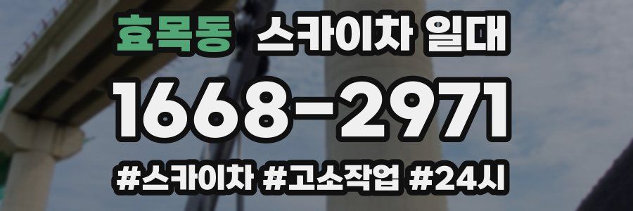 효목동 스카이차 일대