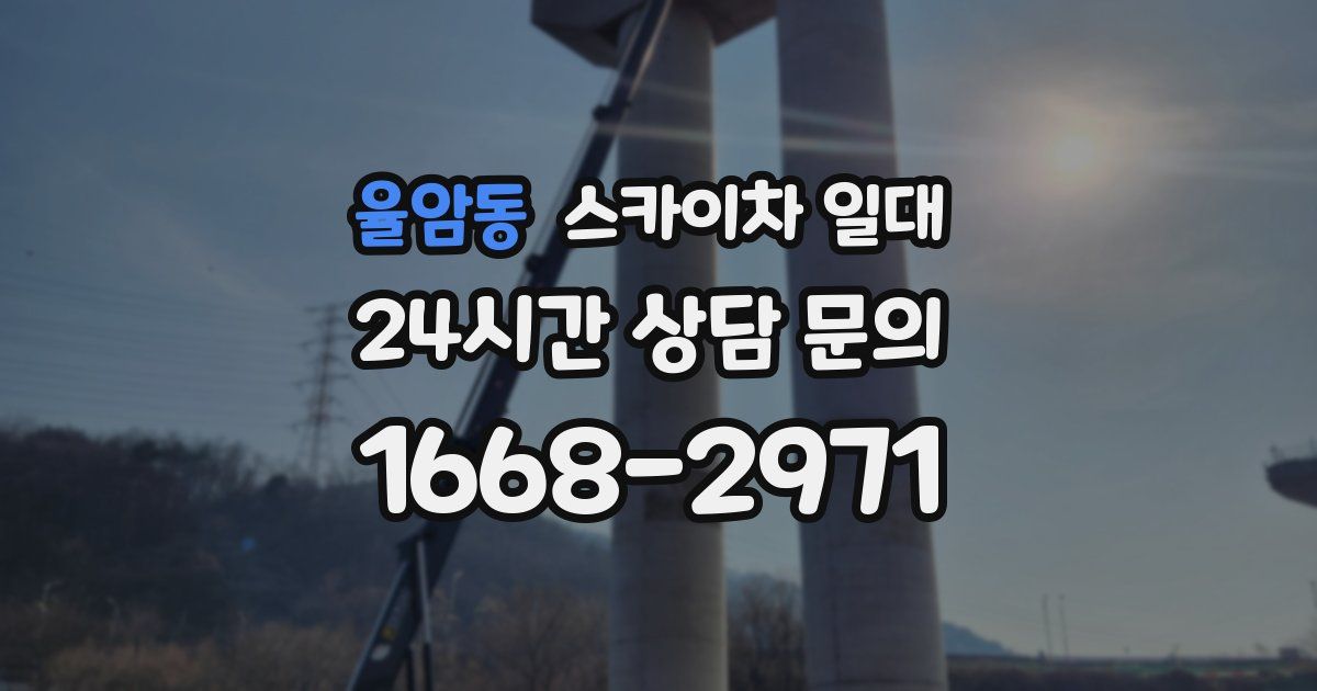 율암동 스카이차 일대