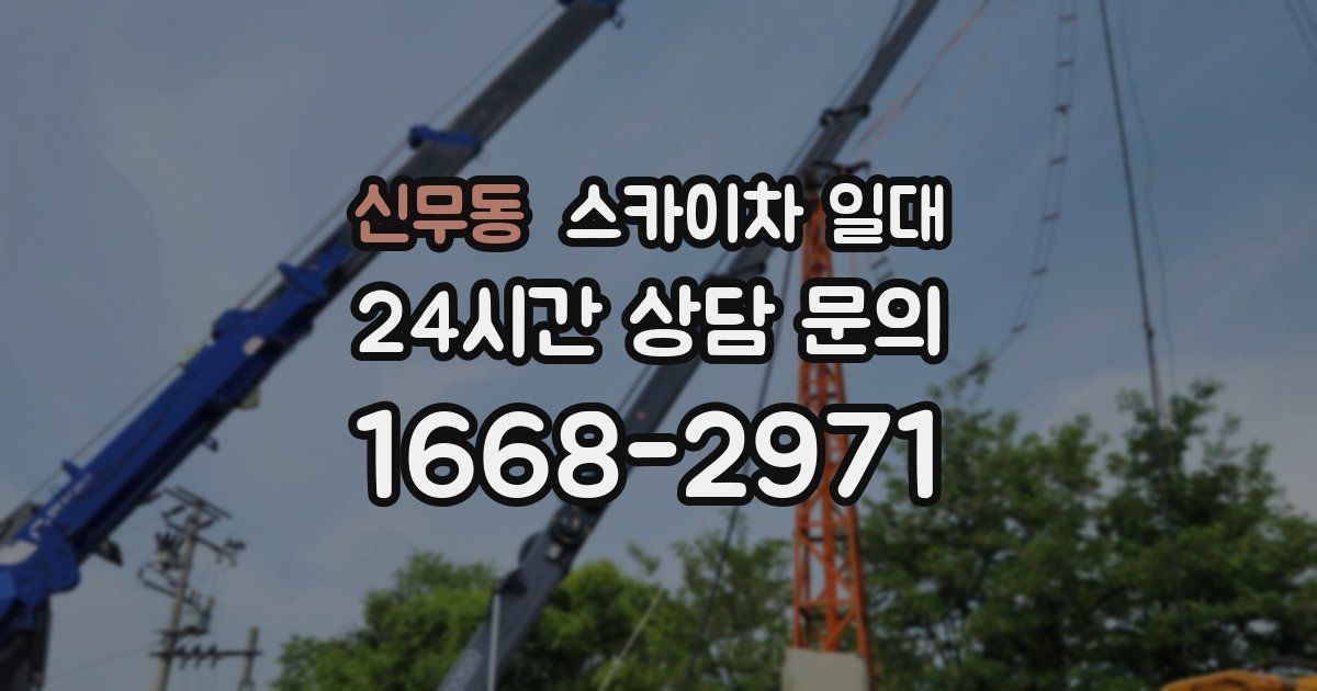신무동 스카이차 일대