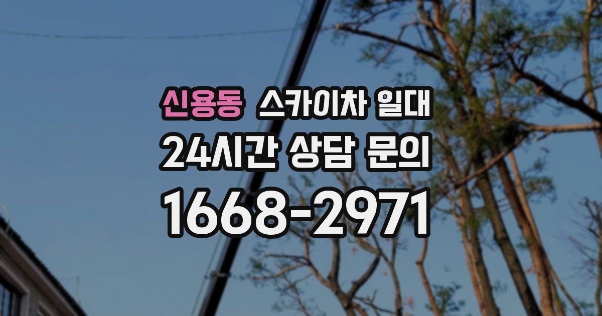 신용동 스카이차 일대