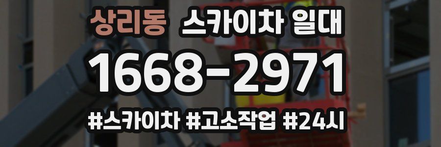 상리동 스카이차 일대