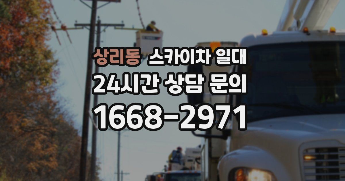 상리동 스카이차 일대