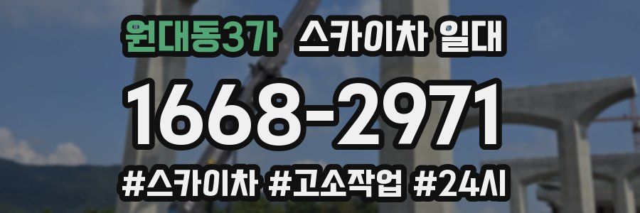 원대동3가 스카이차 일대