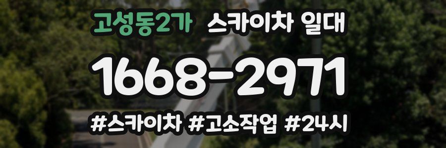 고성동2가 스카이차 일대