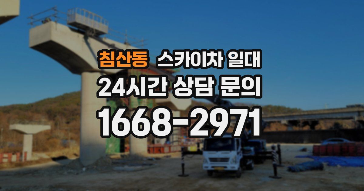 침산동 스카이차 일대