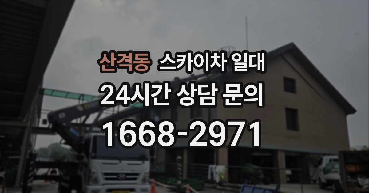 산격동 스카이차 일대