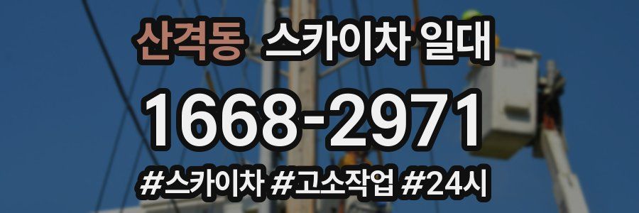 산격동 스카이차 일대