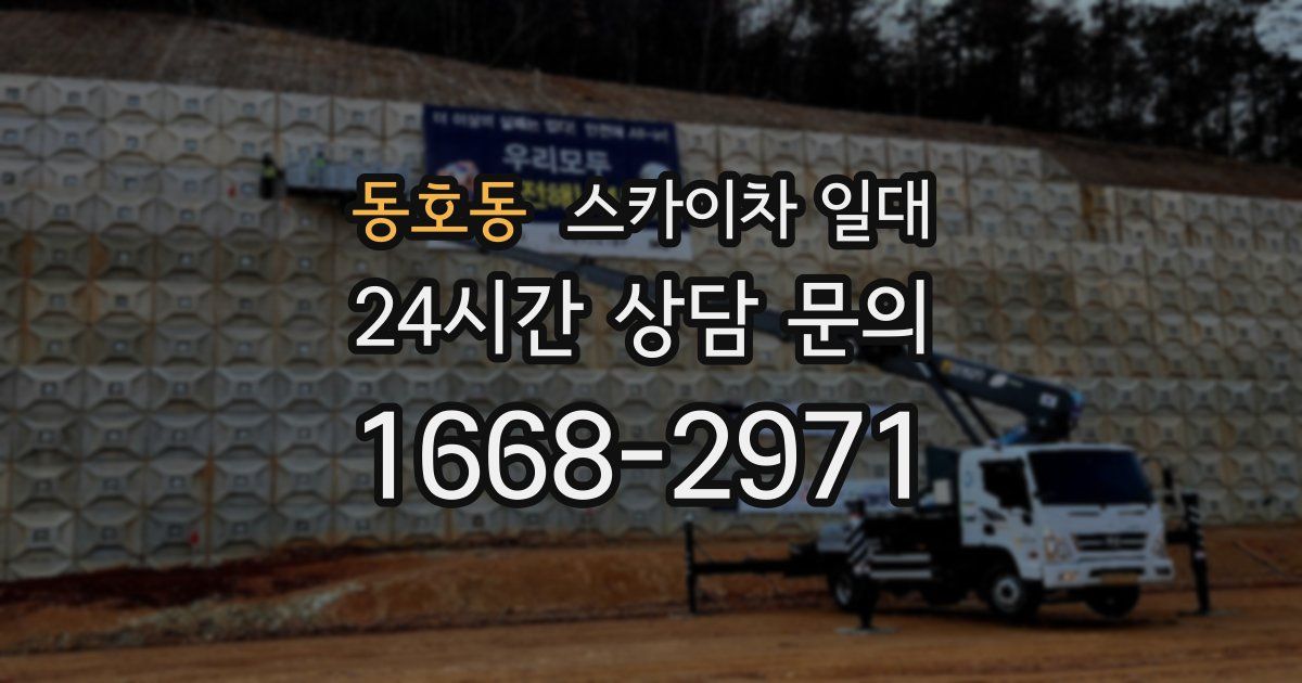 동호동 스카이차 일대