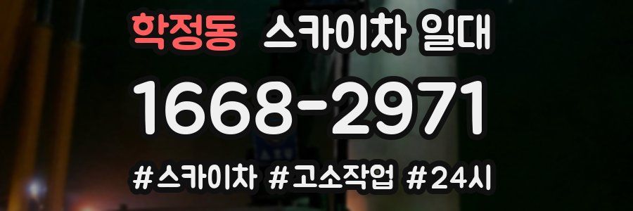 학정동 스카이차 일대