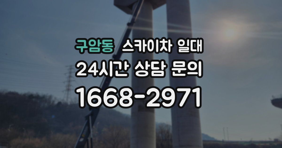 구암동 스카이차 일대