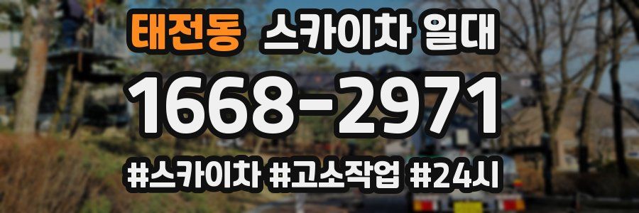 태전동 스카이차 일대