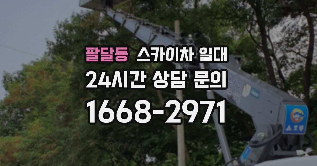 팔달동 스카이차 일대