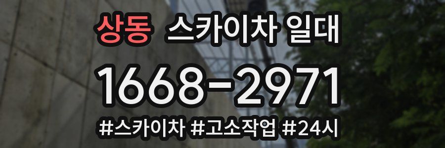 상동 스카이차 일대