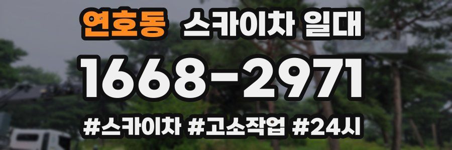 연호동 스카이차 일대
