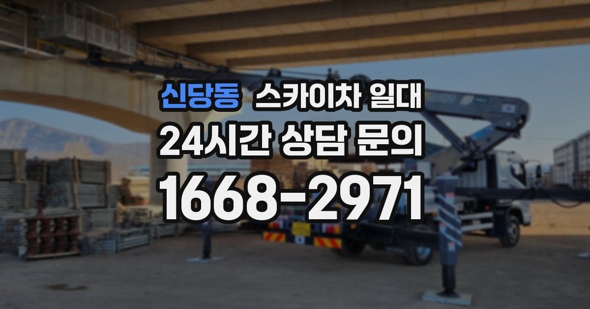 신당동 스카이차 일대