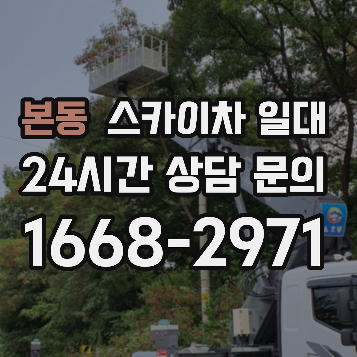 본동 스카이차 일대