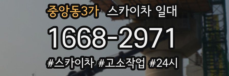 중앙동3가 스카이차 일대
