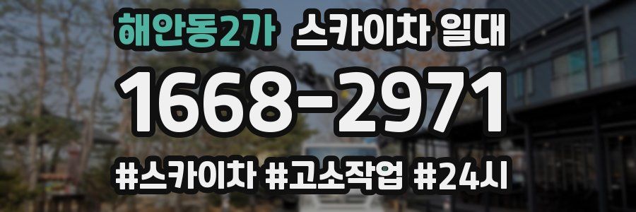 해안동2가 스카이차 일대