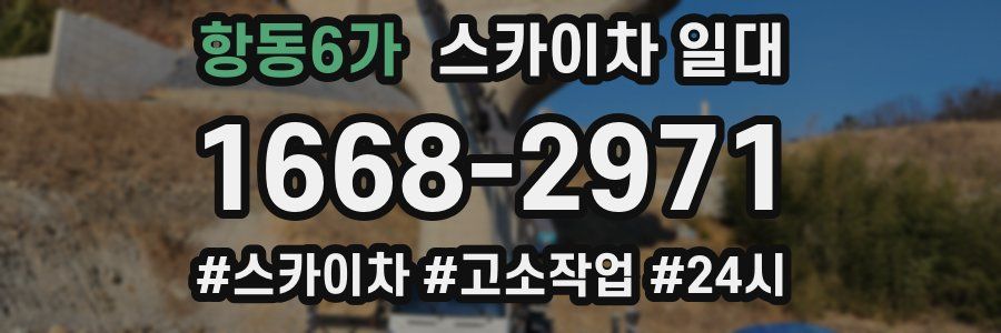 항동6가 스카이차 일대