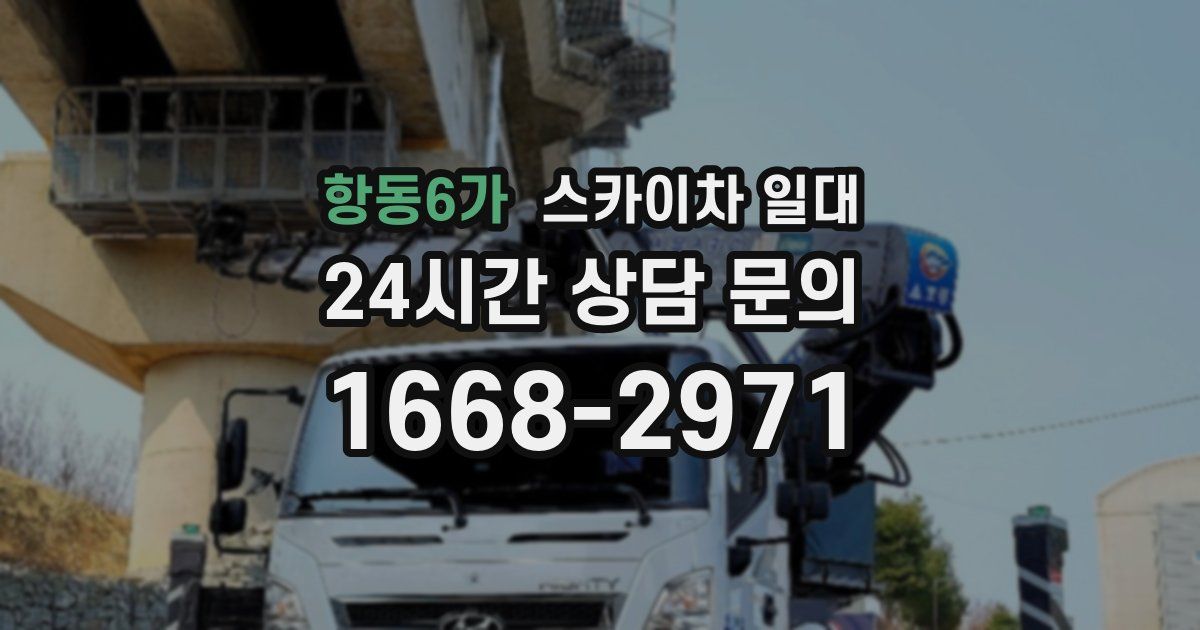 항동6가 스카이차 일대