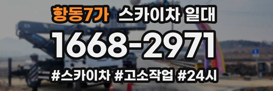 항동7가 스카이차 일대
