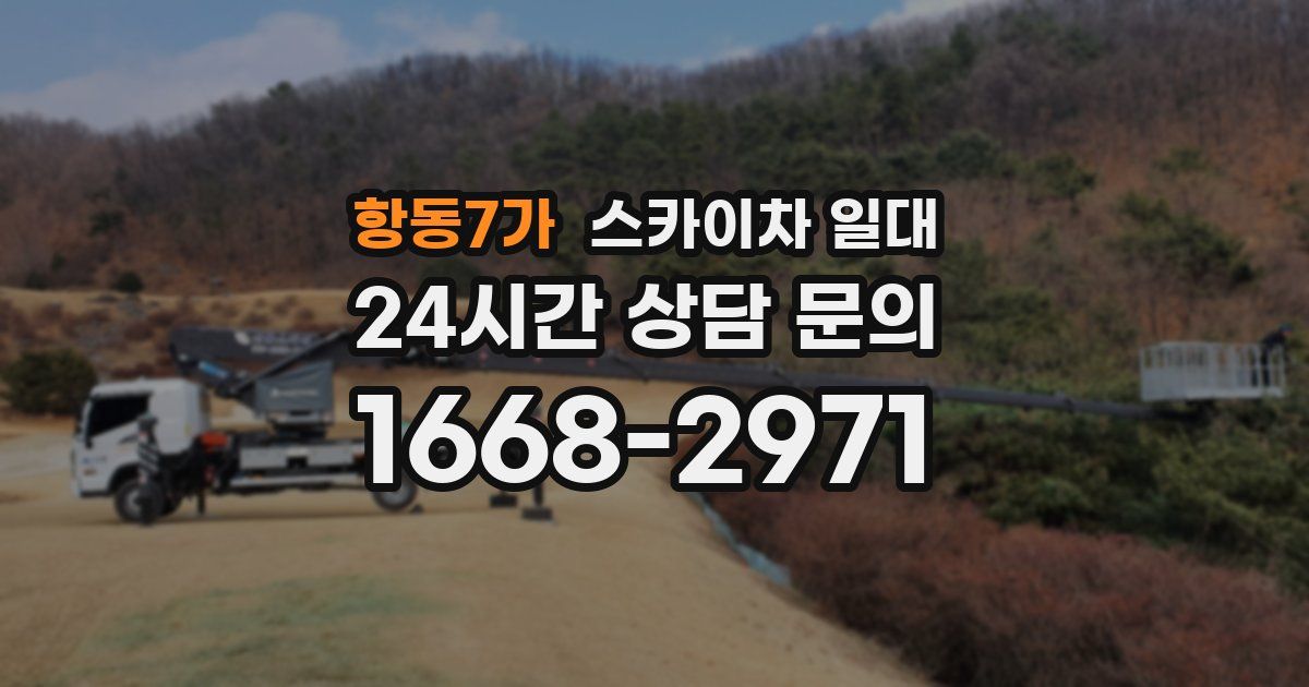 항동7가 스카이차 일대